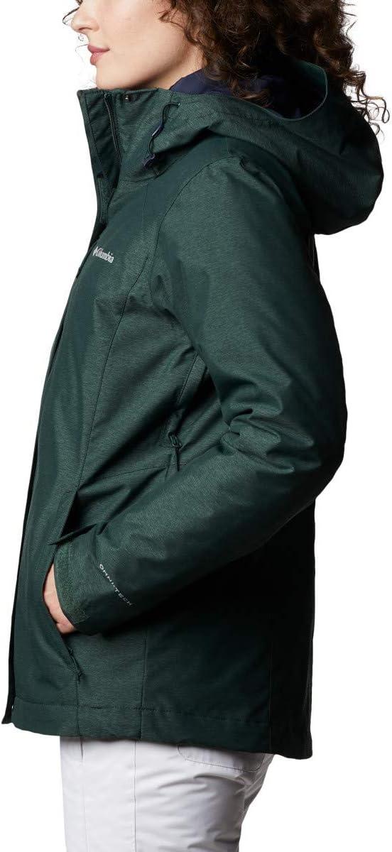 imageColumbia Womens Whirlibird IV Interchange Winter Jacket Waterproof ampamp BreathableSpruce Cross Dye