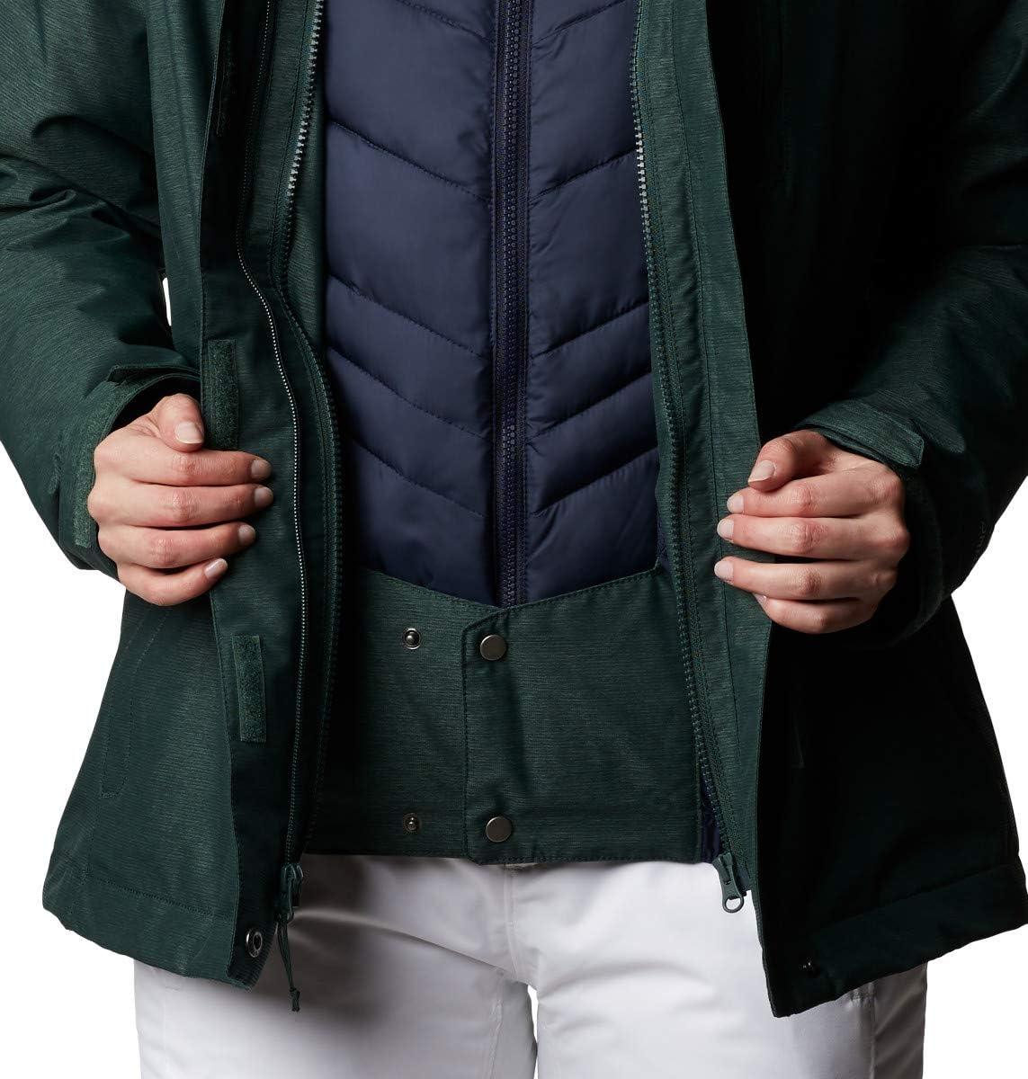 imageColumbia Womens Whirlibird IV Interchange Winter Jacket Waterproof ampamp BreathableSpruce Cross Dye
