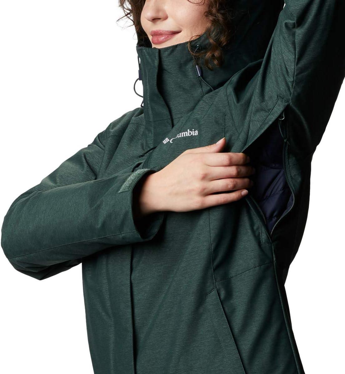 imageColumbia Womens Whirlibird IV Interchange Winter Jacket Waterproof ampamp BreathableSpruce Cross Dye