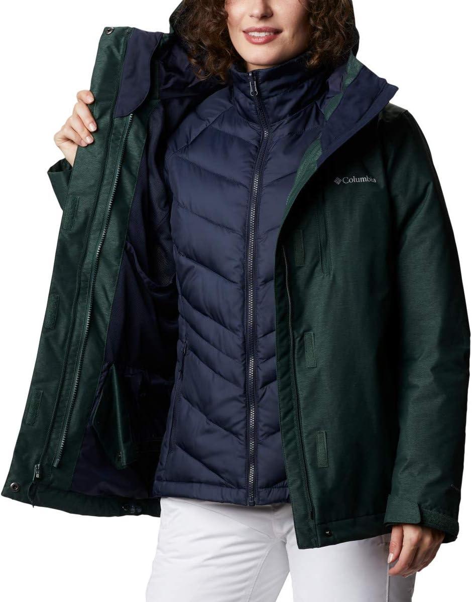 imageColumbia Womens Whirlibird IV Interchange Winter Jacket Waterproof ampamp BreathableSpruce Cross Dye