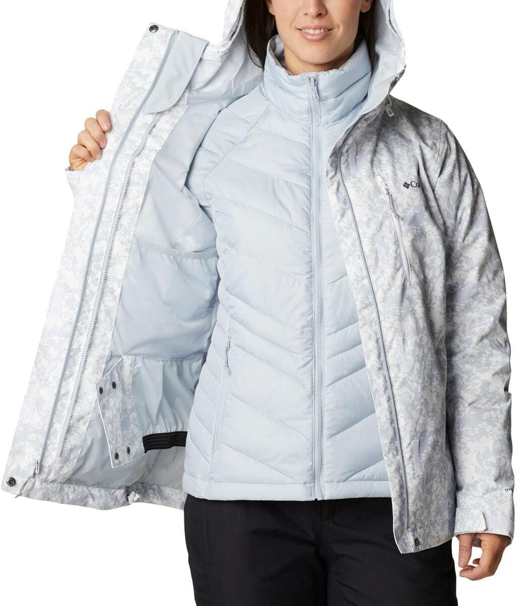 imageColumbia Womens Whirlibird IV Interchange Winter Jacket Waterproof ampamp BreathableWhite Florescence Print