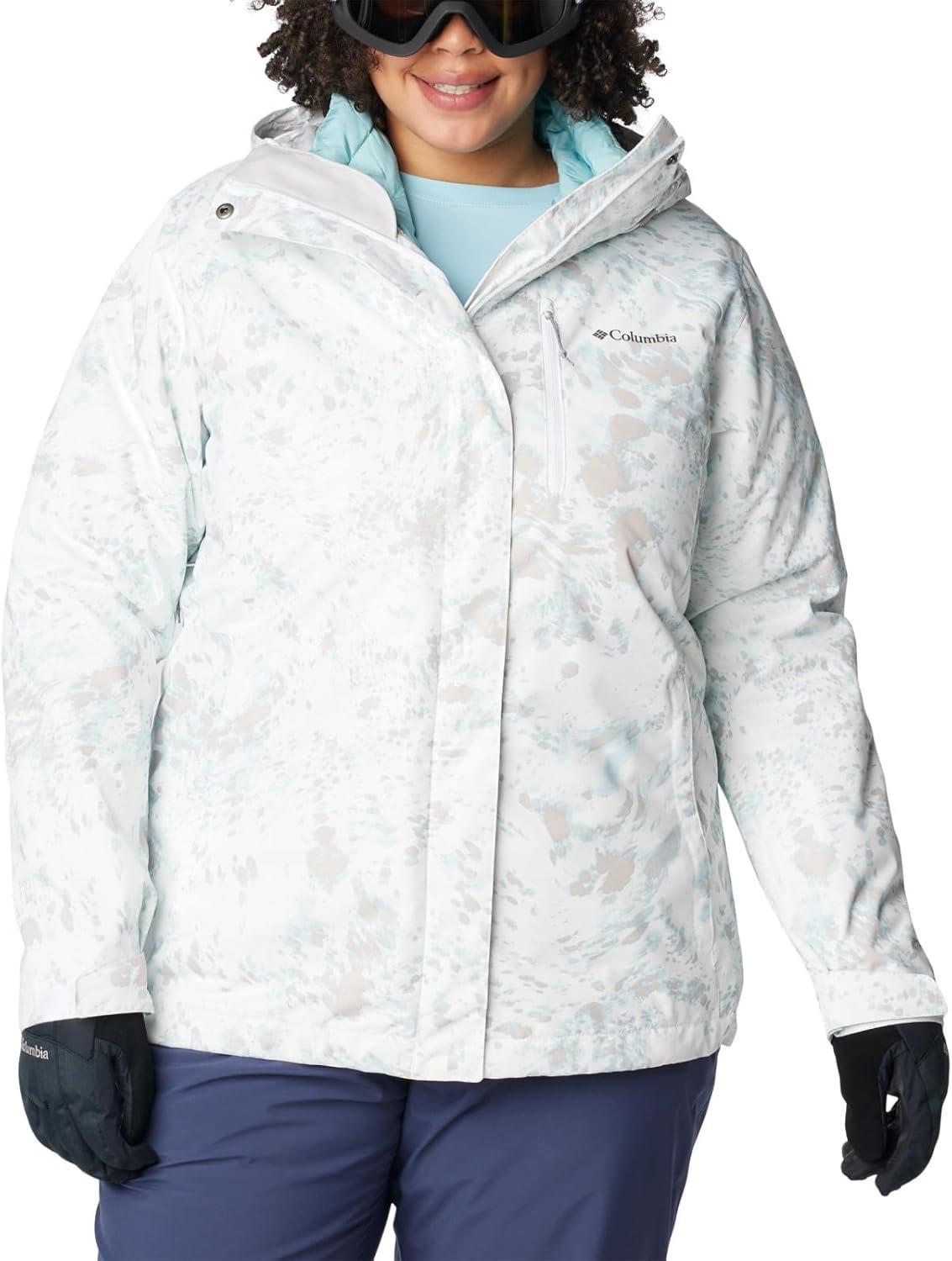 imageColumbia Womens Whirlibird IV Interchange Winter Jacket Waterproof ampamp BreathableWhite Flurries Print