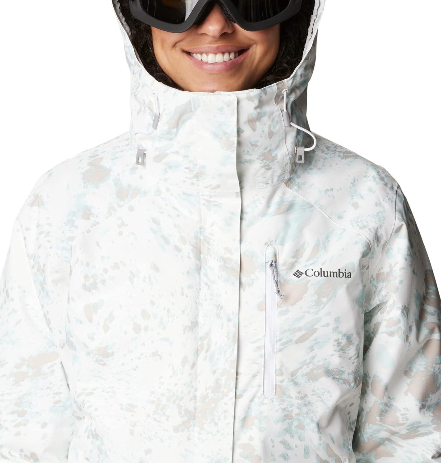 imageColumbia Womens Whirlibird IV Interchange Winter Jacket Waterproof ampamp BreathableWhite Flurries Print