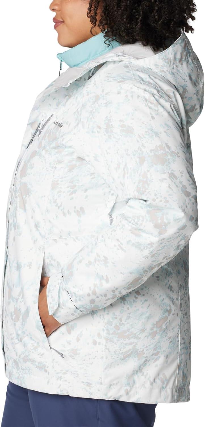 imageColumbia Womens Whirlibird IV Interchange Winter Jacket Waterproof ampamp BreathableWhite Flurries Print