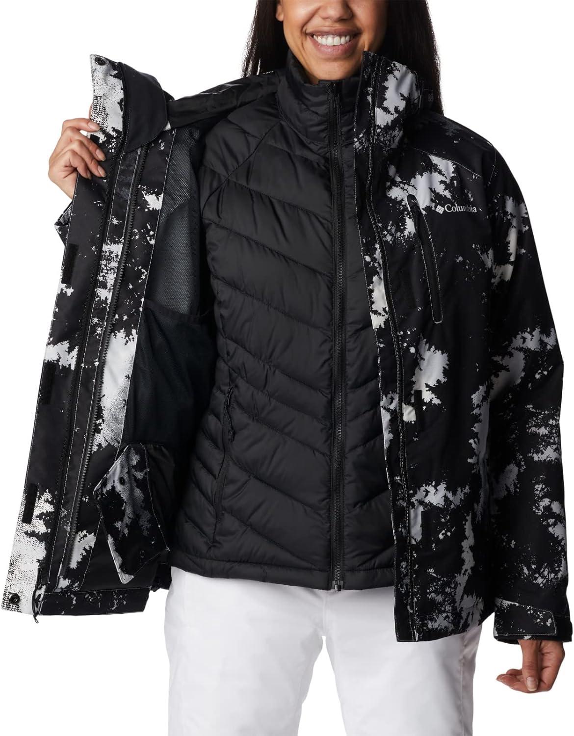 imageColumbia Womens Whirlibird IV Interchange Winter Jacket Waterproof ampamp BreathableWhite Lookup Print