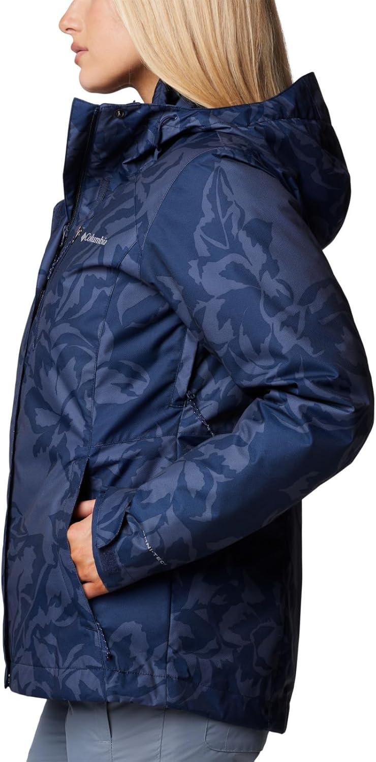 imageColumbia Womens Whirlibird V Printed Interchange JacketCollegiate Navy Leafall Print