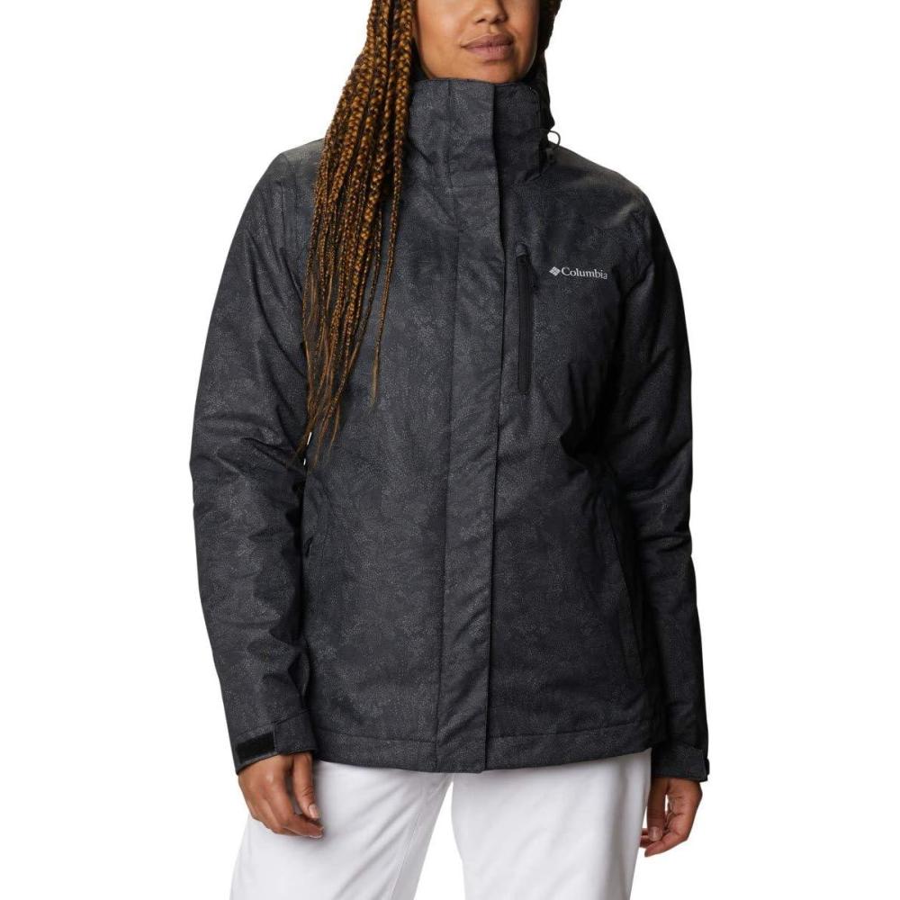 imageColumbia Womens Whirlibird IV Interchange Winter Jacket Waterproof ampamp BreathableBlack Dotty Floral Print