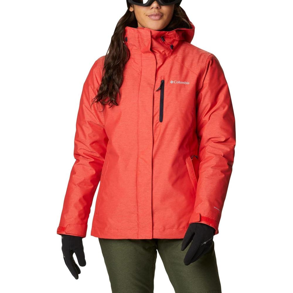 imageColumbia Womens Whirlibird IV Interchange Winter Jacket Waterproof ampamp BreathableBold Orange Crossdye
