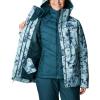 imageColumbia Womens Whirlibird IV Interchange Winter Jacket Waterproof ampamp BreathableAqua Haze Flurries Print