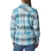 imageColumbia Womens Calico Basin Flannel Long Sleeve ShirtAqua Haze Dimensional Buffalo