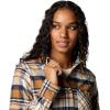 imageColumbia Womens Calico Basin Flannel Long Sleeve ShirtCamel Brown Multiplaid