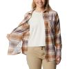 imageColumbia Womens Calico Basin Flannel Long Sleeve ShirtDusty Pink Dimensional Buffalo