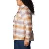 imageColumbia Womens Calico Basin Flannel Long Sleeve ShirtDusty Pink Dimensional Buffalo