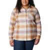 imageColumbia Womens Calico Basin Flannel Long Sleeve ShirtDusty Pink Dimensional Buffalo