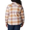 imageColumbia Womens Calico Basin Flannel Long Sleeve ShirtDusty Pink Dimensional Buffalo