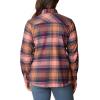 imageColumbia Womens Calico Basin Flannel Long Sleeve ShirtFaded Peach Dimensional Buffalo
