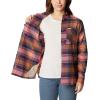imageColumbia Womens Calico Basin Flannel Long Sleeve ShirtFaded Peach Dimensional Buffalo