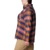 imageColumbia Womens Calico Basin Flannel Long Sleeve ShirtFaded Peach Dimensional Buffalo