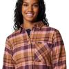 imageColumbia Womens Calico Basin Flannel Long Sleeve ShirtMoonvista Multiplaid