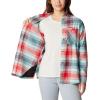 imageColumbia Womens Calico Basin Flannel Long Sleeve ShirtRed Lily Dimensional Buffalo