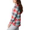 imageColumbia Womens Calico Basin Flannel Long Sleeve ShirtRed Lily Dimensional Buffalo