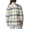 imageColumbia Womens Calico Basin Flannel Long Sleeve ShirtStone Green Dimensional Buffalo