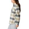 imageColumbia Womens Calico Basin Flannel Long Sleeve ShirtStone Green Dimensional Buffalo