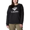 imageColumbia Womens Trek Graphic CrewBlackWhite Csc Stacked Logo