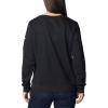 imageColumbia Womens Trek Graphic CrewBlackWhite Csc Stacked Logo