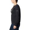 imageColumbia Womens Trek Graphic CrewBlackWhite Csc Stacked Logo