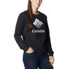 imageColumbia Womens Trek Graphic CrewBlackWhite Csc Stacked Logo
