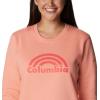 imageColumbia Womens Trek Graphic CrewCoral Reef Rainbow