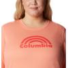 imageColumbia Womens Trek Graphic CrewCoral Reef Rainbow
