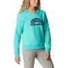 imageColumbia Womens Trek Graphic CrewElectric Turquoise Rainbow