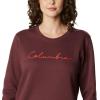 imageColumbia Womens Trek Graphic CrewMalbecScript Logo