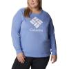 imageColumbia Womens Trek Graphic CrewSerenity Stacked Gem