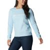 imageColumbia Womens Trek Graphic CrewSpring BlueWhite Logo
