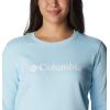 imageColumbia Womens Trek Graphic CrewSpring BlueWhite Logo