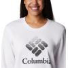 imageColumbia Womens Trek Graphic CrewWhiteBlack Csc Stacked Logo