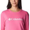 imageColumbia Womens Trek Graphic CrewWild GeraniumWhite Logo