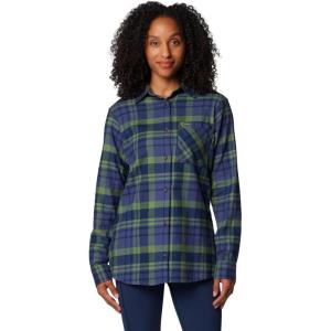 imageColumbia Womens Calico Basin Flannel Long Sleeve ShirtCollegiate Navy Multiplaid