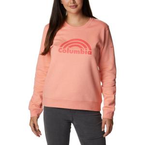 imageColumbia Womens Trek Graphic CrewCoral Reef Rainbow