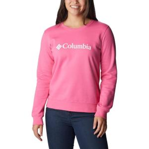 imageColumbia Womens Trek Graphic CrewWild GeraniumWhite Logo