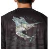 imageColumbia Mens Super Terminal Tackle PFG Fish Flow Long SleeveBlack UndulatingFish Flow Sailfish