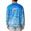 imageColumbia Mens Super Terminal Tackle PFG Fish Flow Long SleeveVivid Blue UndulatingFish Flow Sailfis