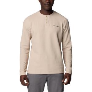 imageColumbia Mens Pitchstone Knit Long Sleeve HenleyAncient Fossil
