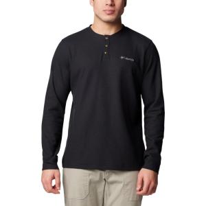 imageColumbia Mens Pitchstone Knit Long Sleeve HenleyBlack