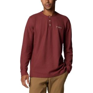 imageColumbia Mens Pitchstone Knit Long Sleeve HenleySpice