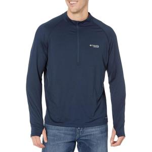 imageColumbia Mens Standard M Endless Trail 12 Zip Mesh Long SleeveCollegiate Navy