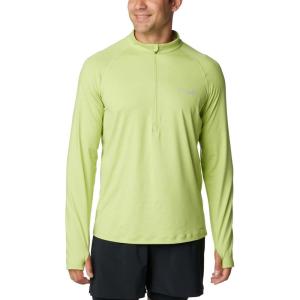 imageColumbia Mens Standard M Endless Trail 12 Zip Mesh Long SleeveNapa Green
